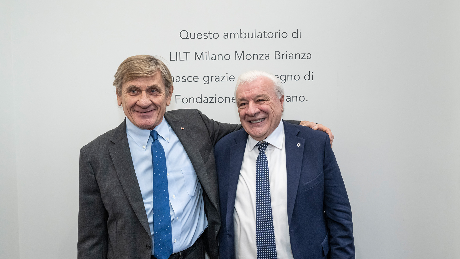 Il presidente Maino e il Presidente LILT Milano Monza Brianza Marco Alloisio