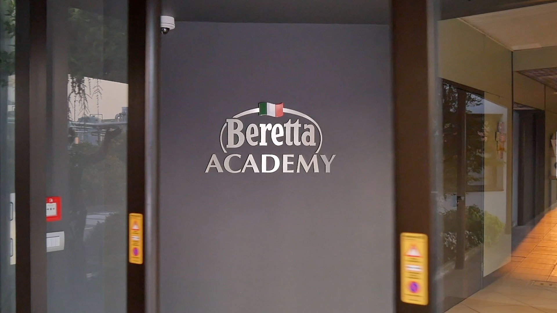 L'ingresso della Beretta Academy presso la sede di Trezzo sull'Adda di Beretta Salumi