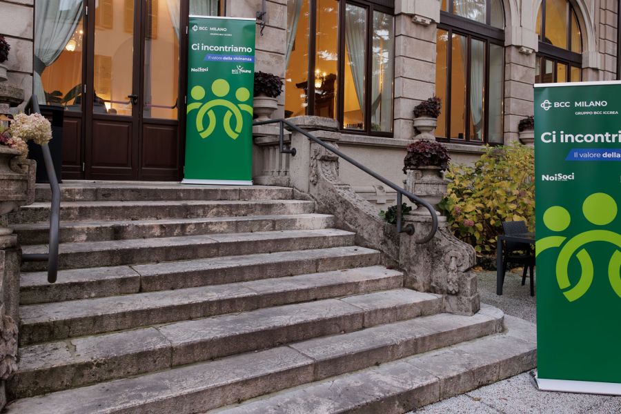 Ingresso dell'incontro del 3 novembre 2025 con i soci BCC Milano di San Pellegrino Terme e Serina