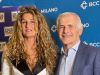 Angela Adamoli, ex cestista azzurra e Giovanni Maggioni
