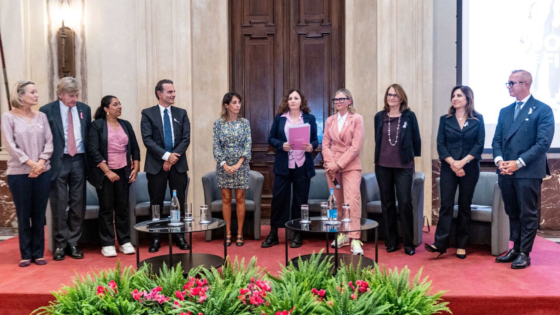 La conferenza stampa di presentazione della campagna Nastro Rosa, tenutasi il 10 ottobre 2024